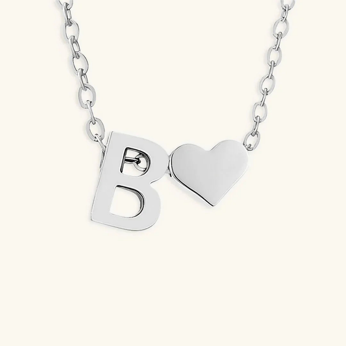 Seraya Heart Initial Necklace