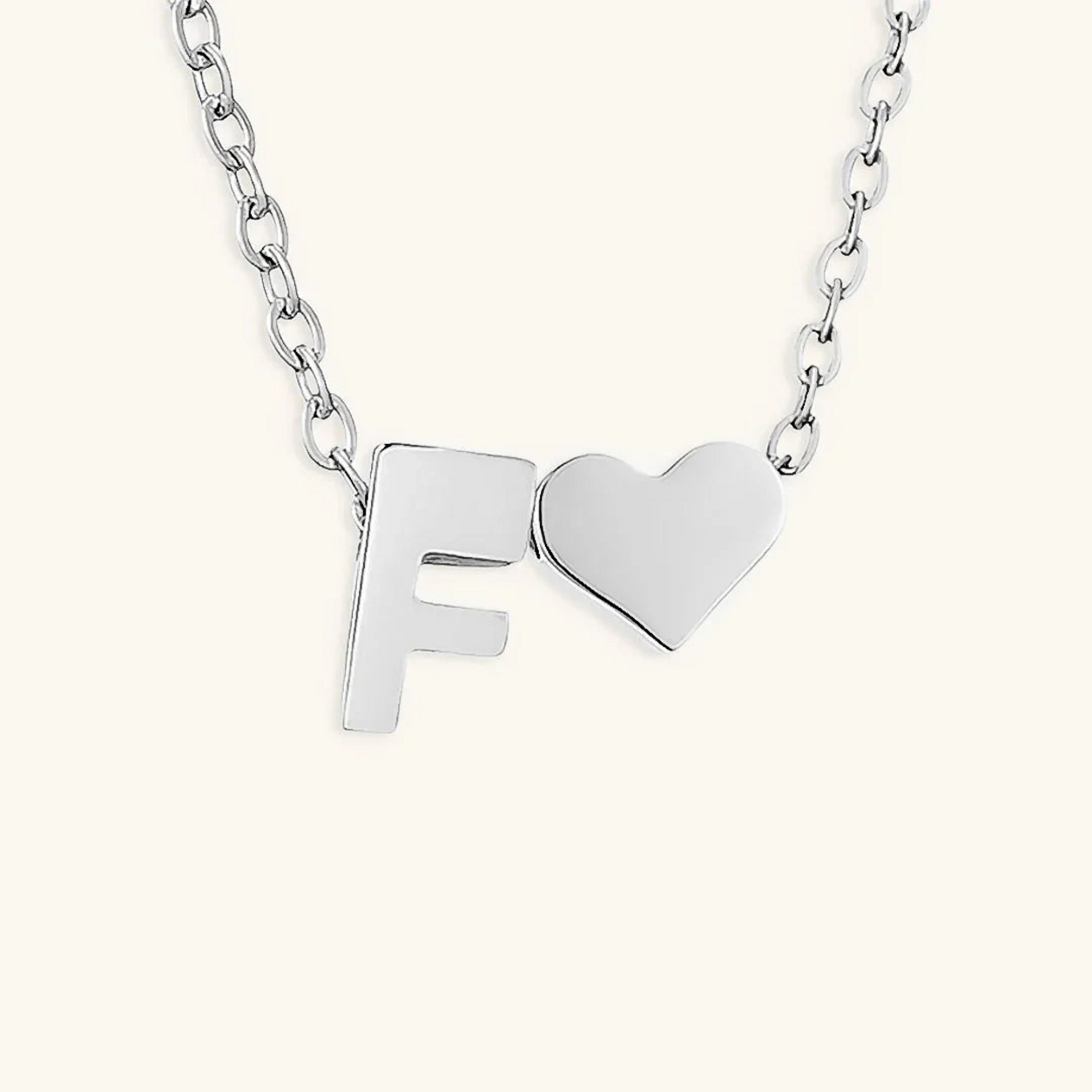 Seraya Heart Initial Necklace
