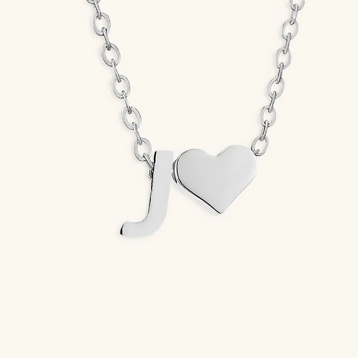 Seraya Heart Initial Necklace