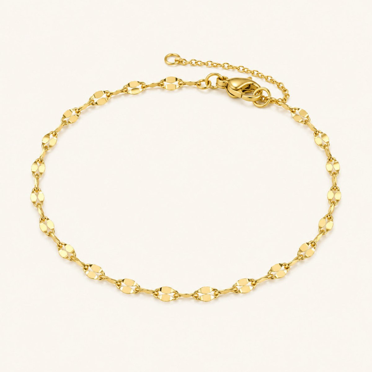 Alba Diamond-Cut Chain Anklet
