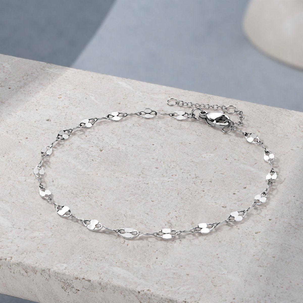 Alba Diamond-Cut Chain Anklet