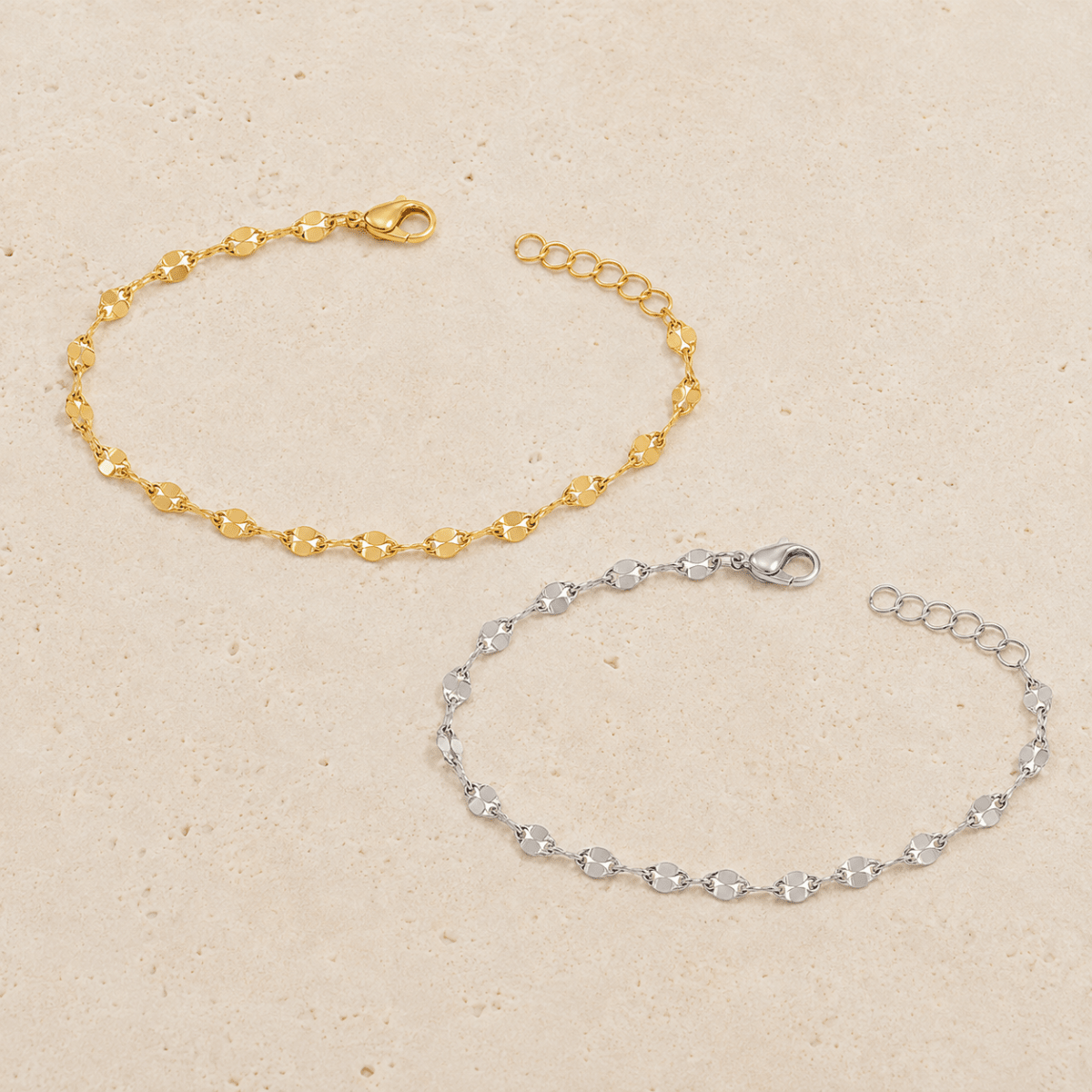 Alba Diamond-Cut Chain Anklet
