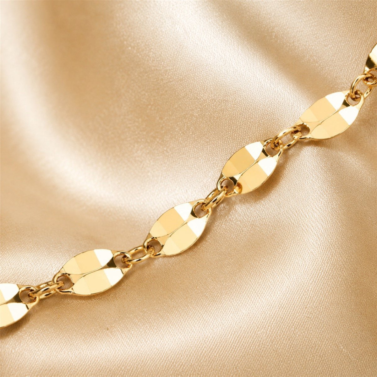 Alba Diamond-Cut Chain Anklet