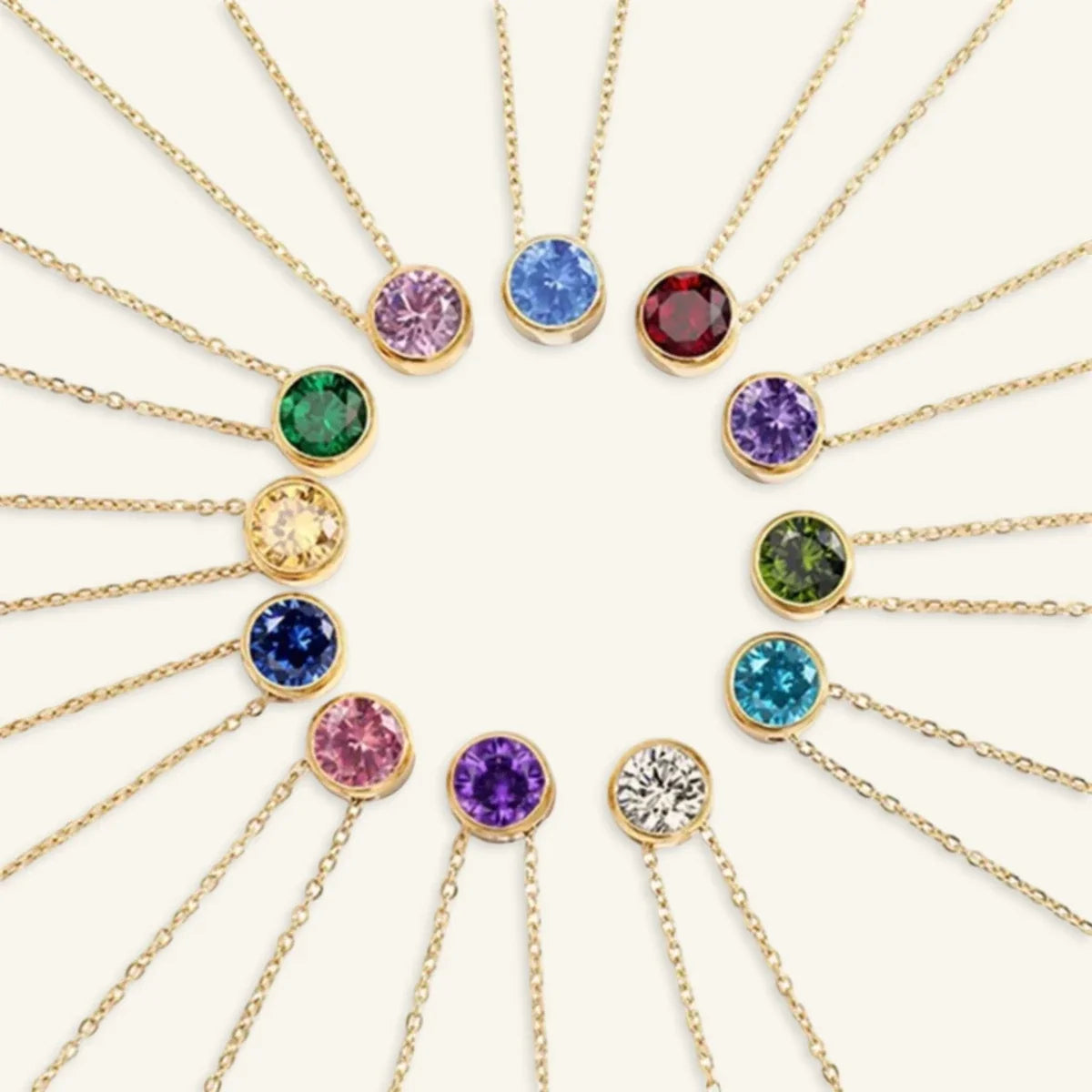 Alma Birthstone Necklace