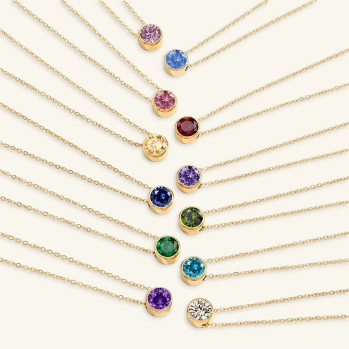 Alma Birthstone Necklace
