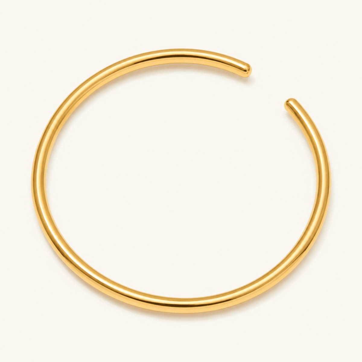 Amina Polished Open Bangle