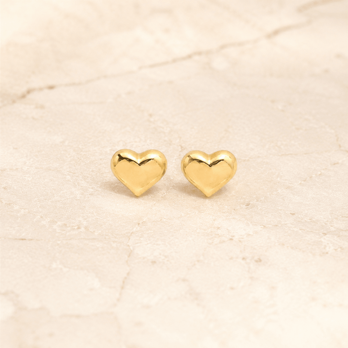 Amora Petite Heart Stud Earrings