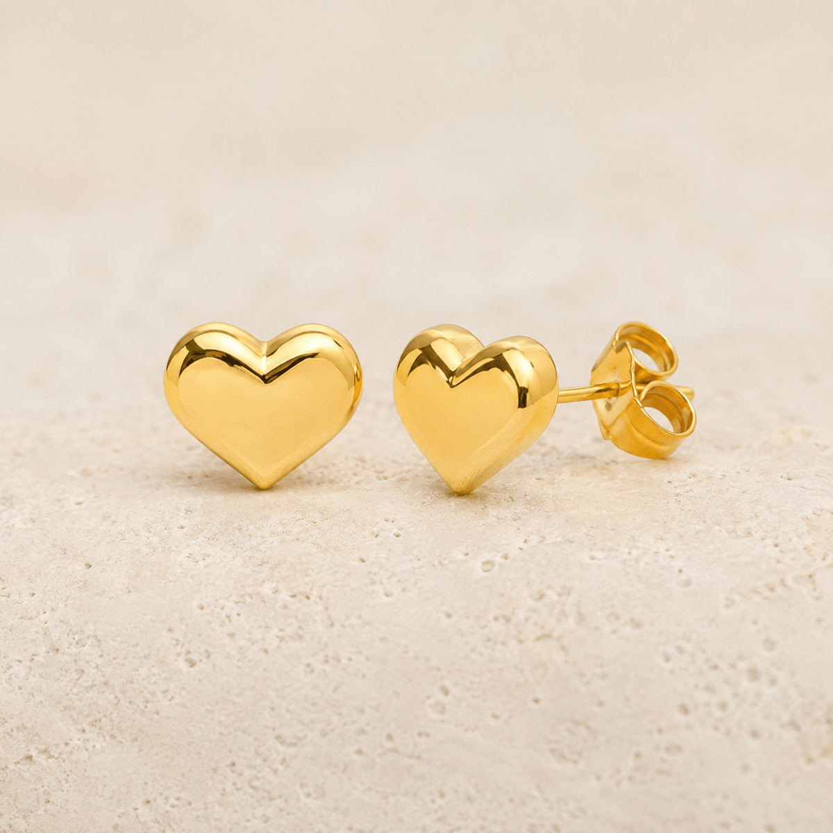 Amora Petite Heart Stud Earrings