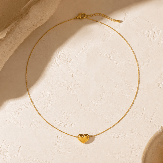 Amorette Polished Heart Necklace