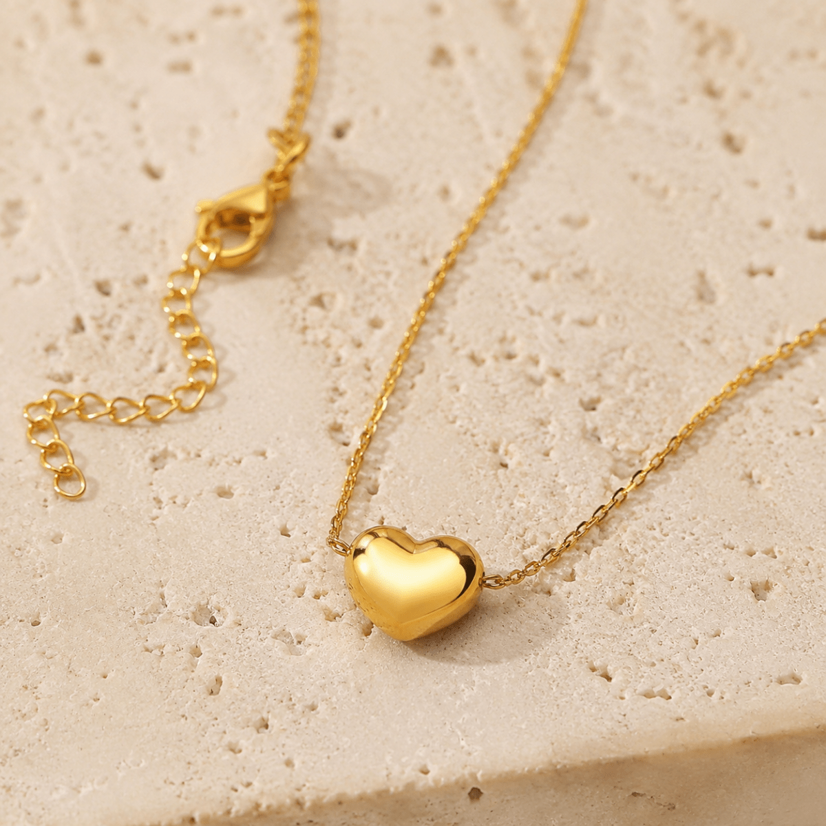 Amorette Polished Heart Necklace