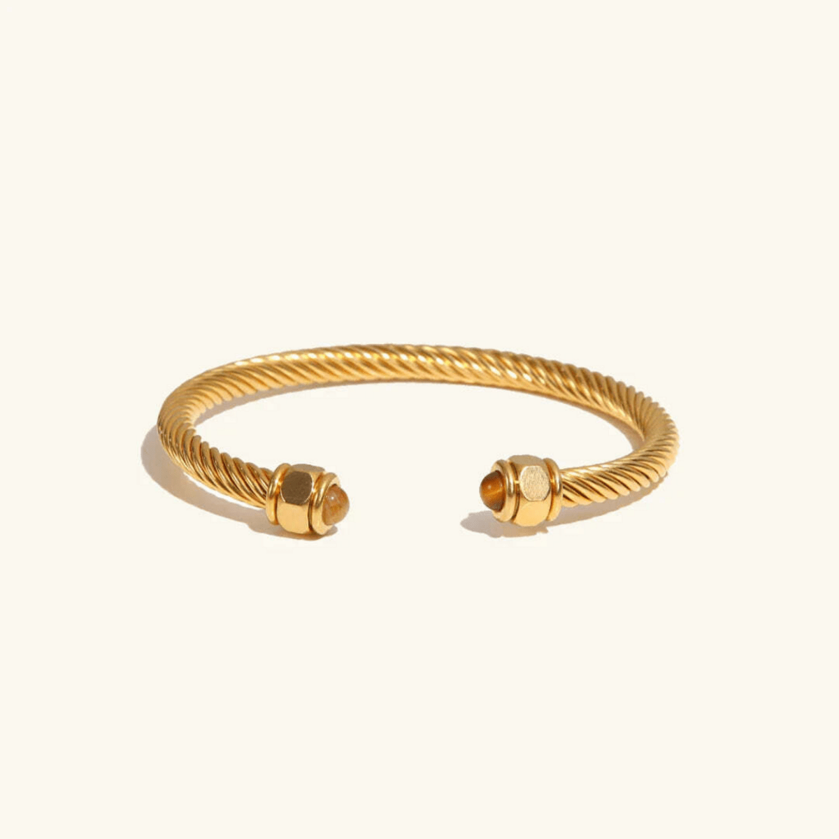 Ariadne Gemstone Cable Cuff Bracelet