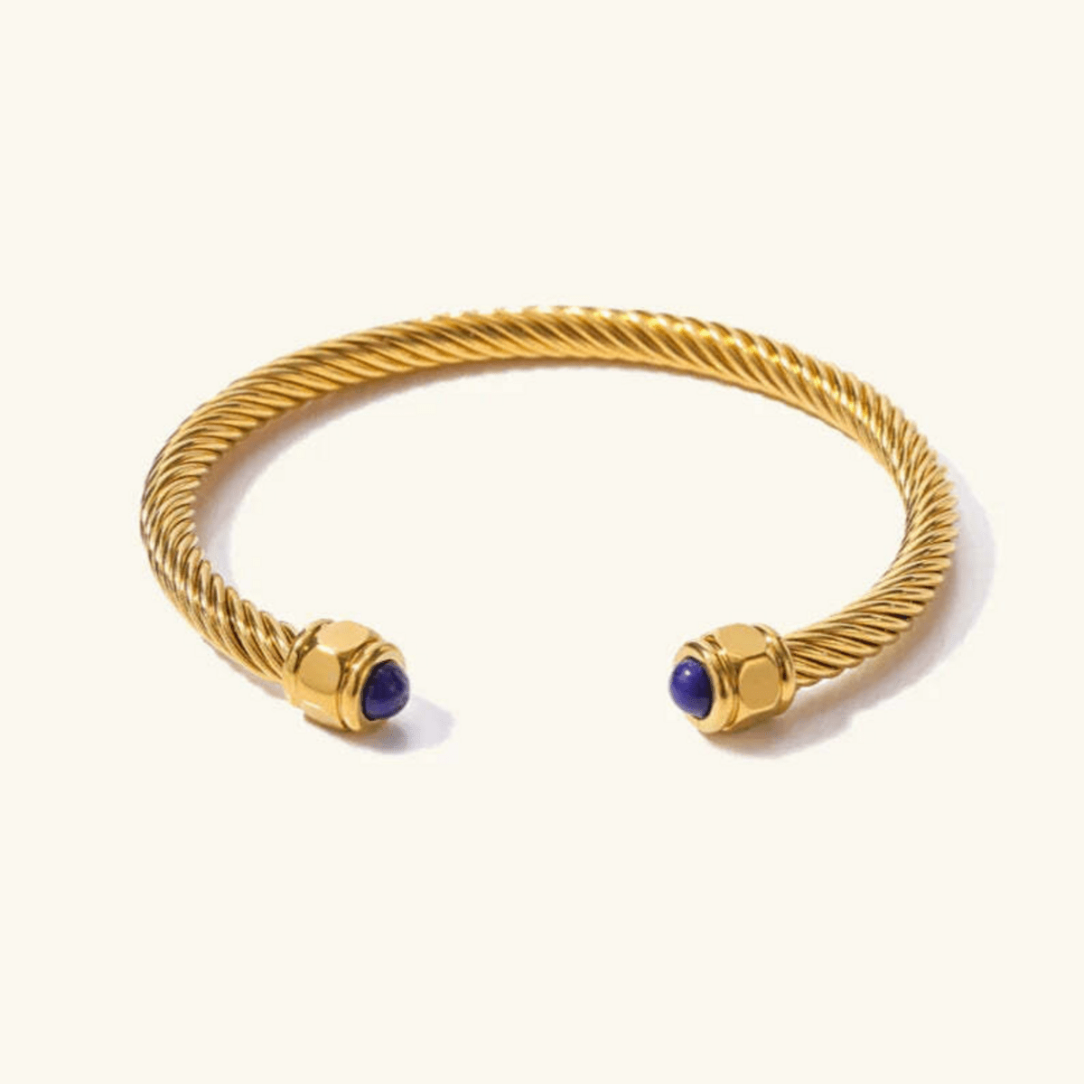 Ariadne Gemstone Cable Cuff Bracelet