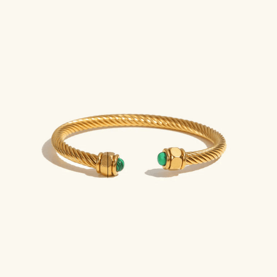 Ariadne Gemstone Cable Cuff Bracelet