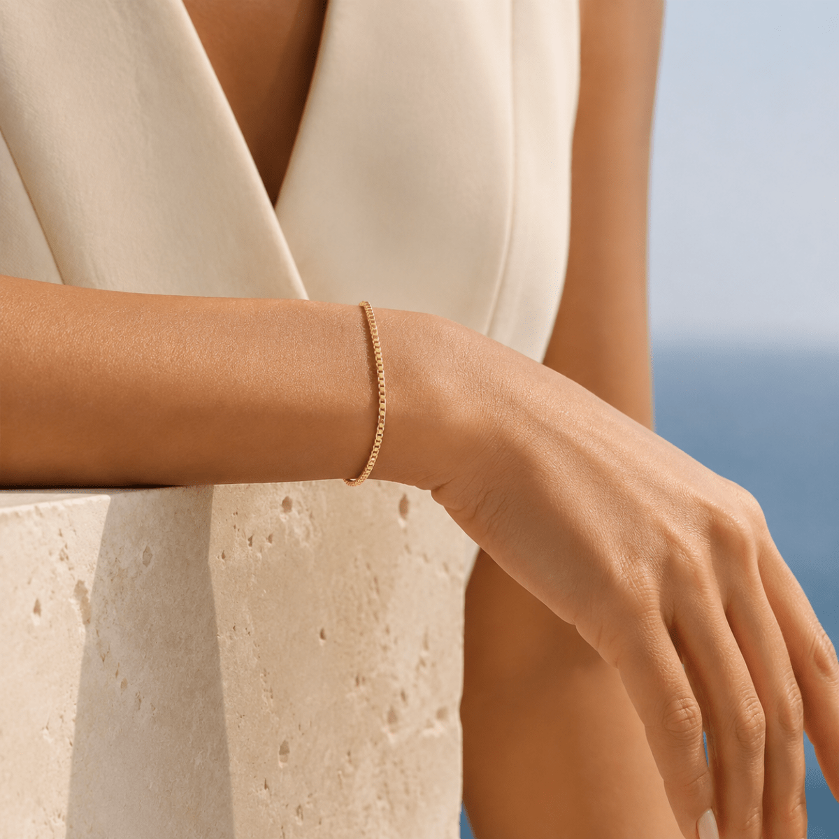 Arietta Box Chain Bracelet