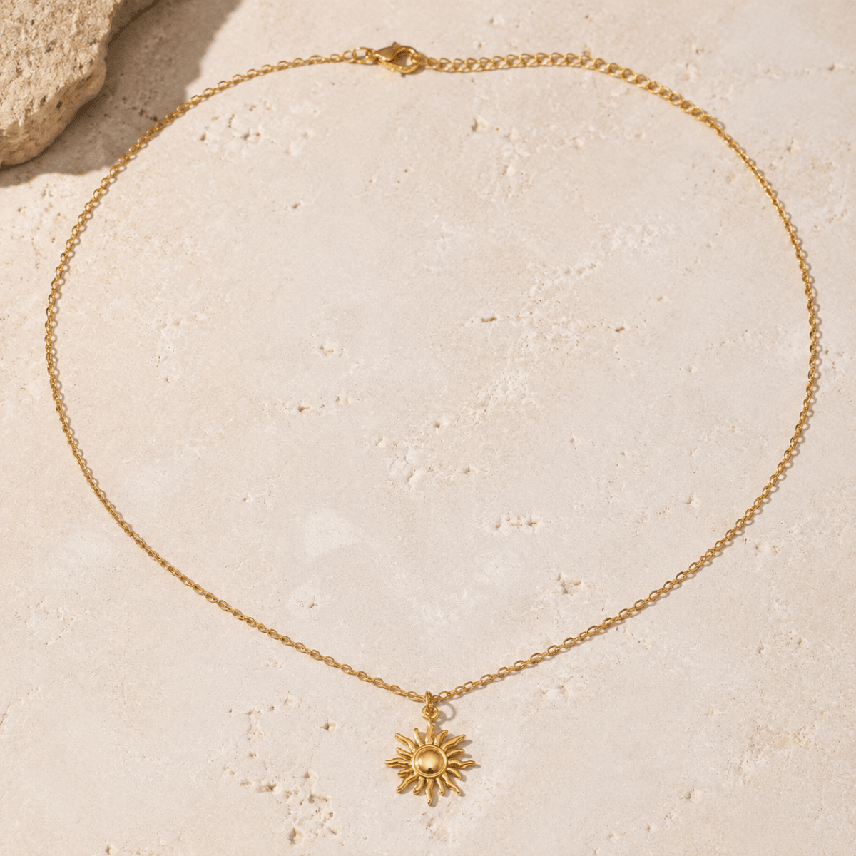 Aurelia Radiant Sun Pendant Necklace