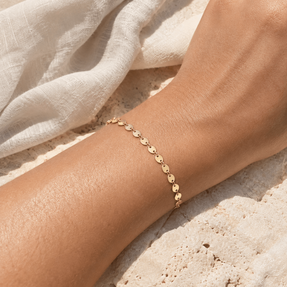 Aveline Disc-Link Bracelet
