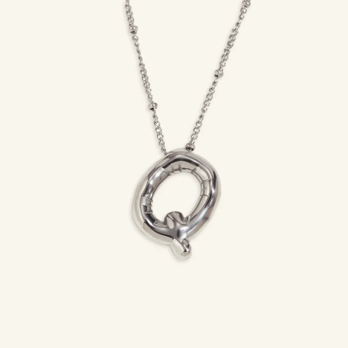 Balloon Gold Initial Necklace