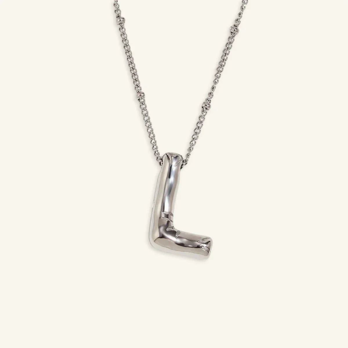 Balloon Gold Initial Necklace