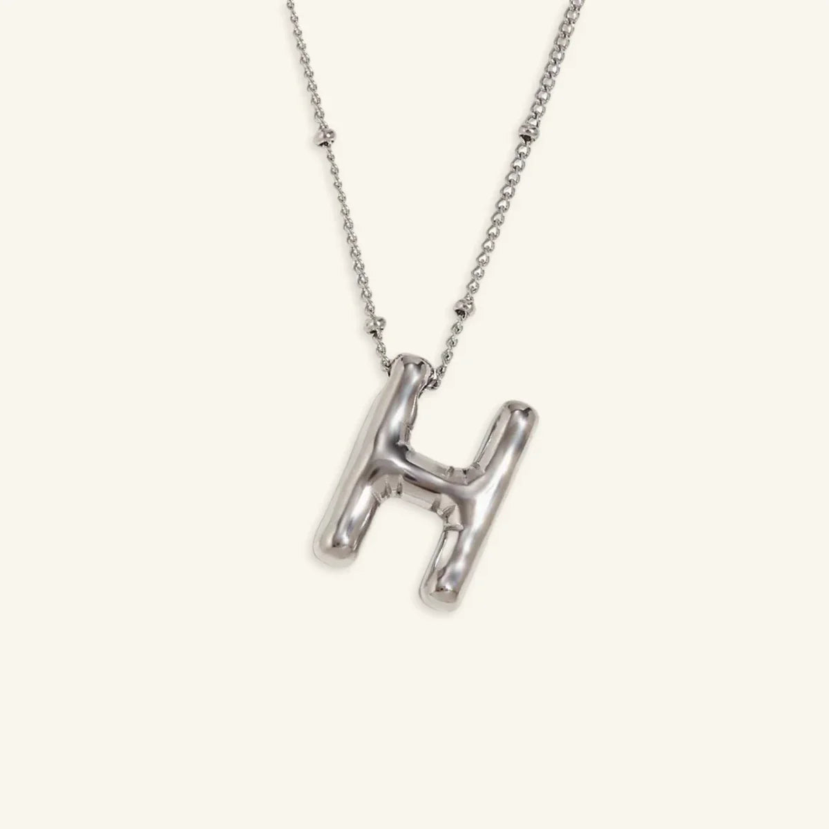 Balloon Gold Initial Necklace