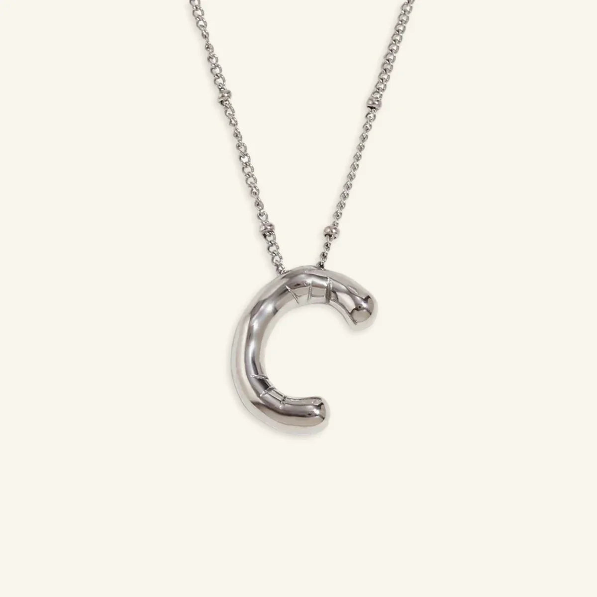 Balloon Gold Initial Necklace