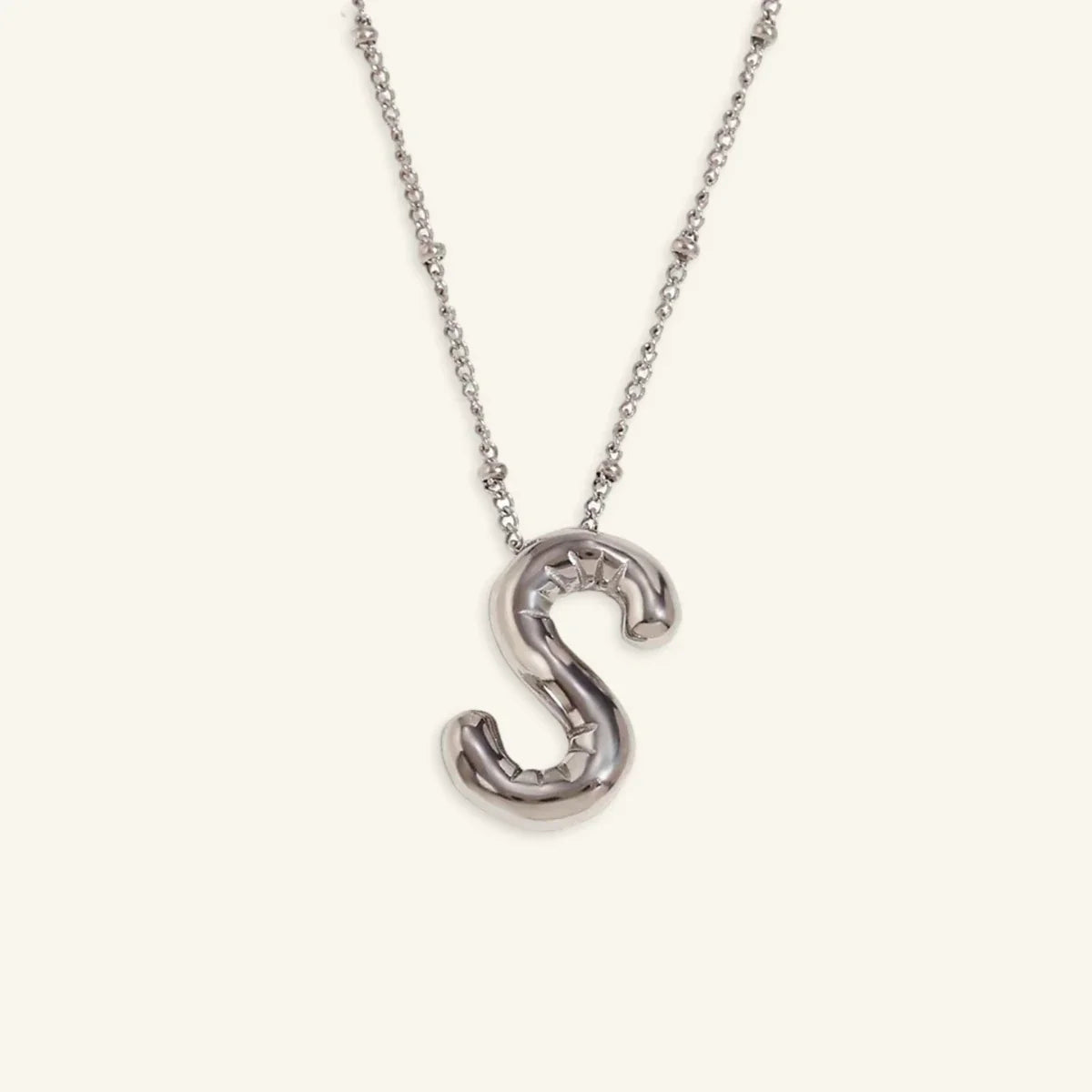 Balloon Gold Initial Necklace