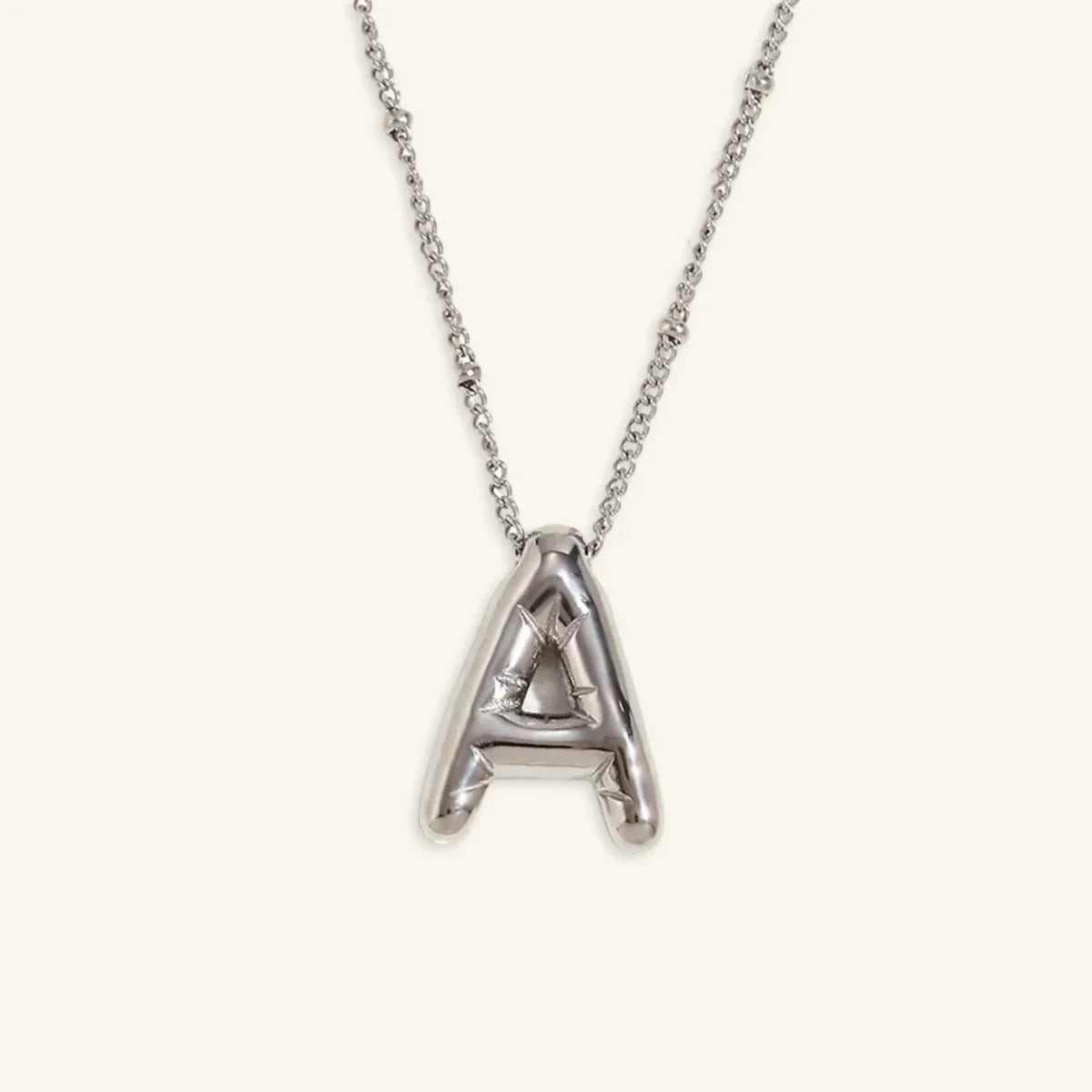 Balloon Gold Initial Necklace