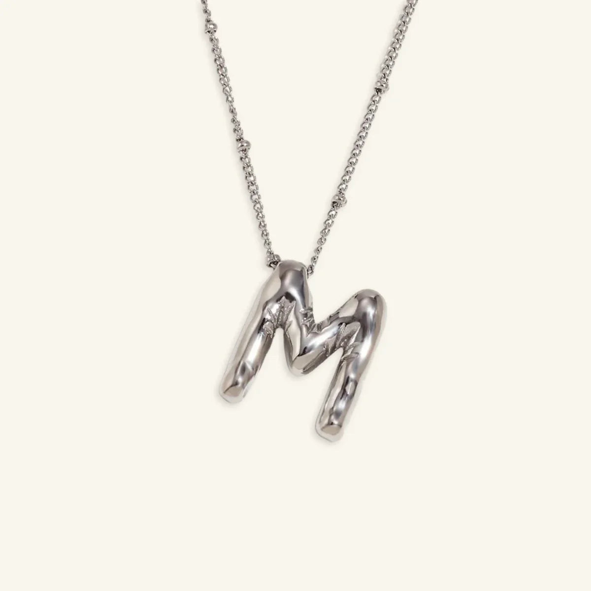 Balloon Gold Initial Necklace