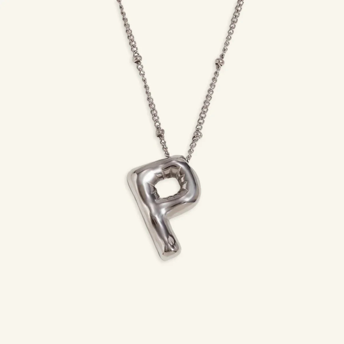 Balloon Gold Initial Necklace