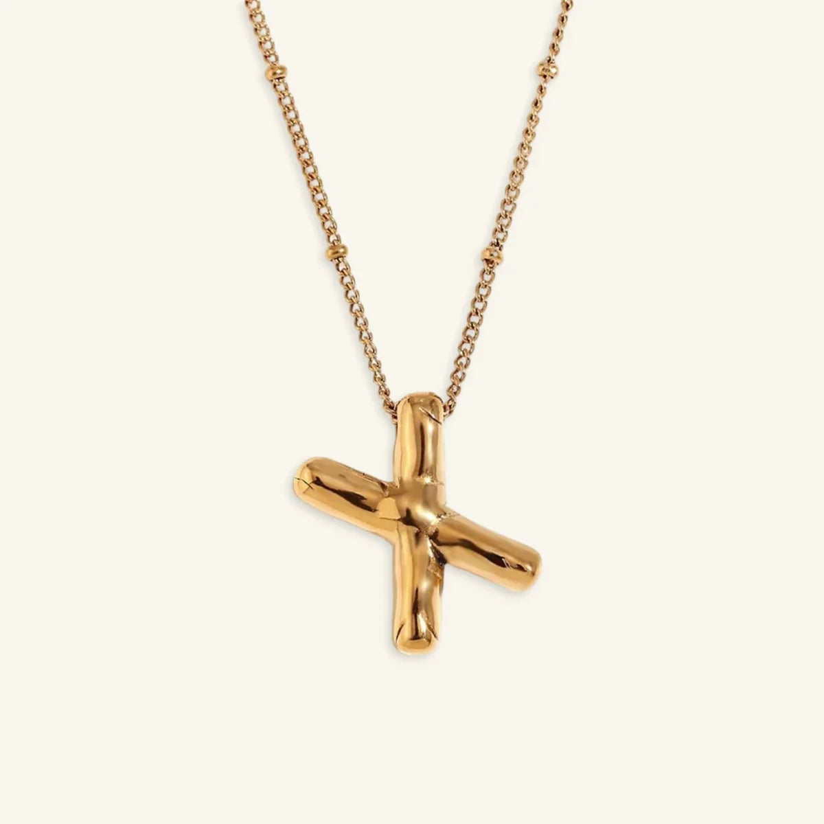 Balloon Gold Initial Necklace