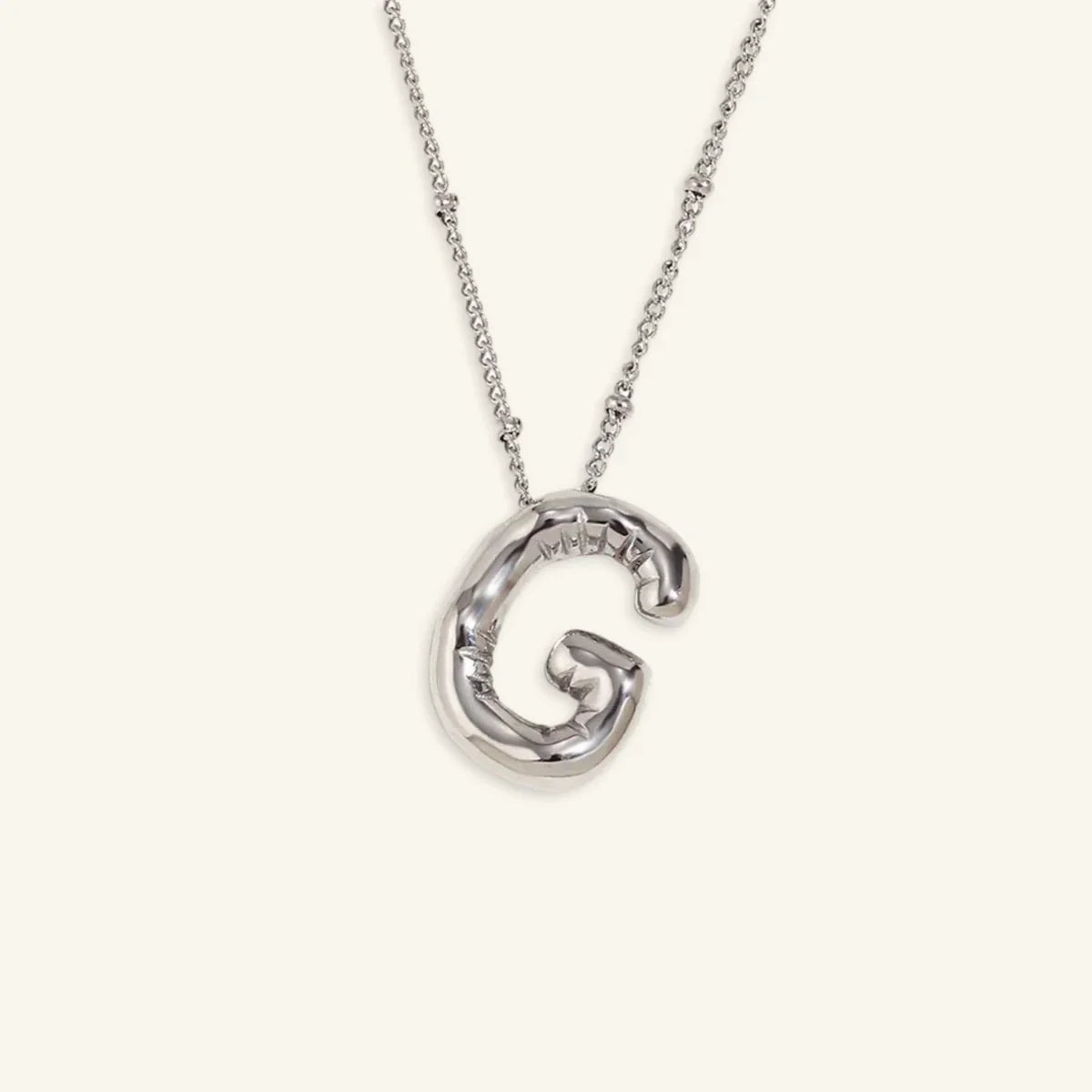 Balloon Gold Initial Necklace