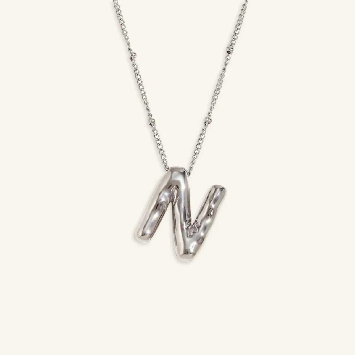 Balloon Gold Initial Necklace