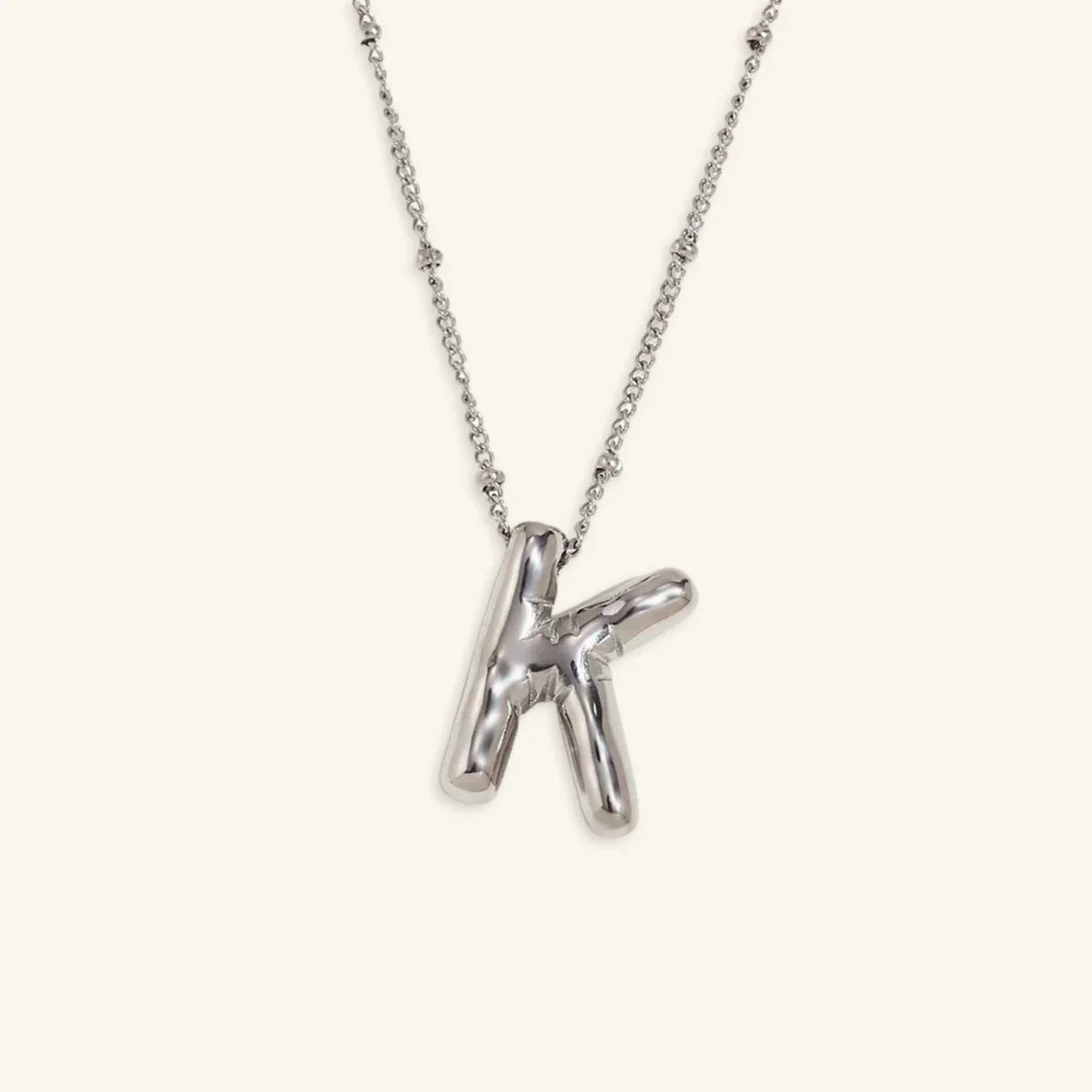 Balloon Gold Initial Necklace