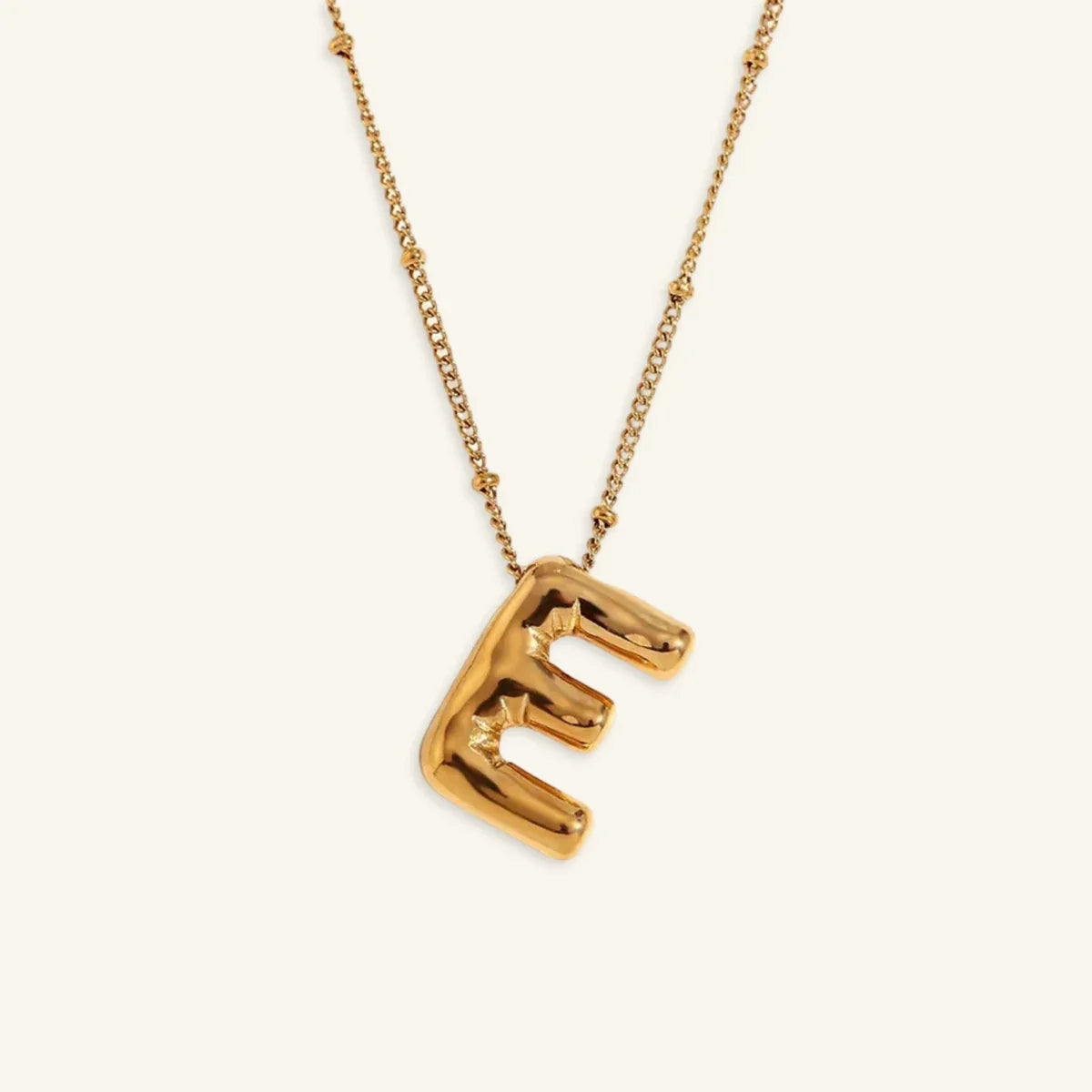 Balloon Gold Initial Necklace
