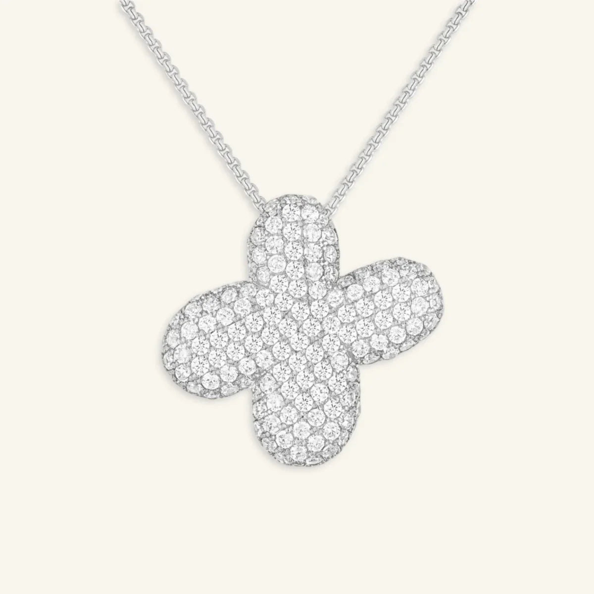 Bubble Letter Initial Necklace