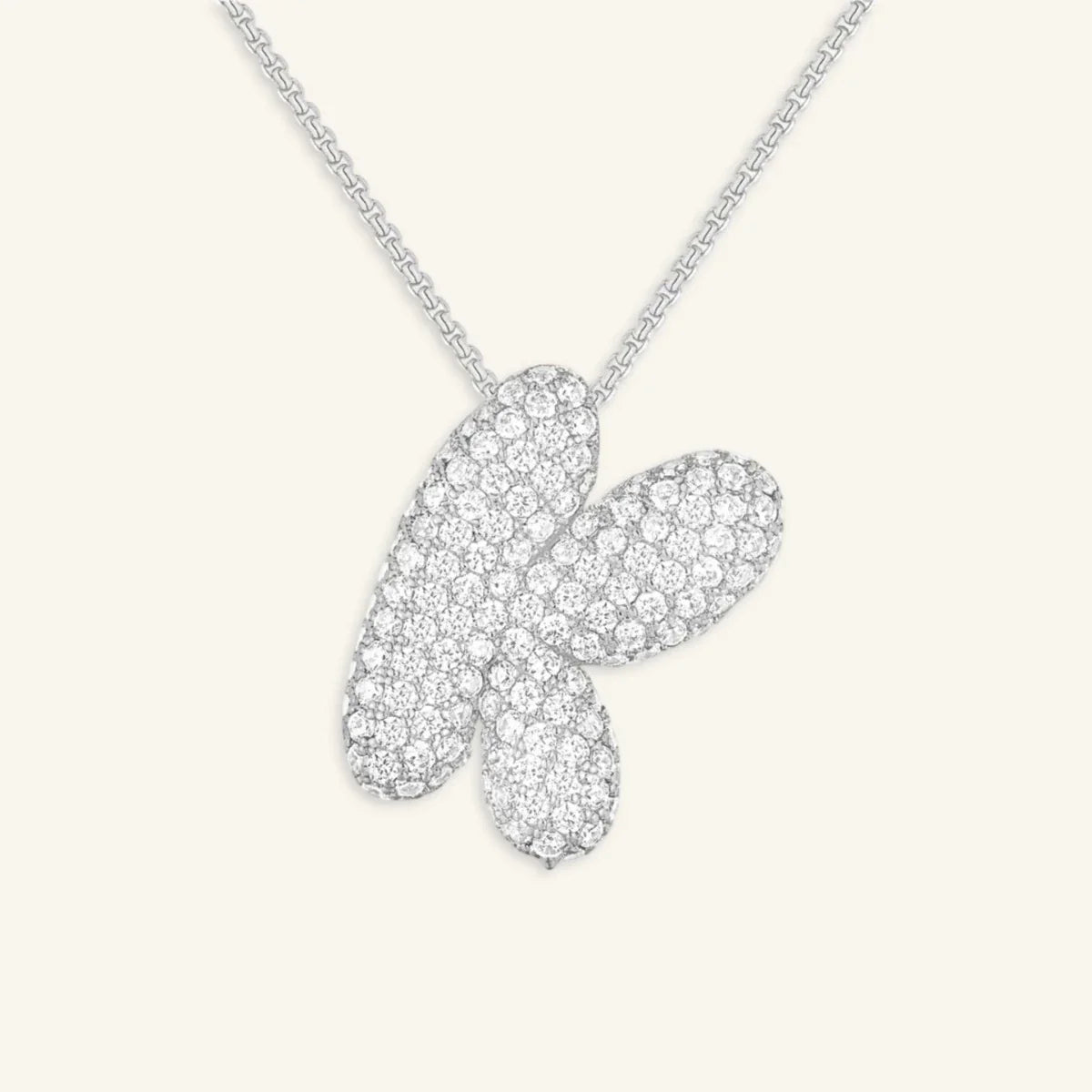 Bubble Letter Initial Necklace