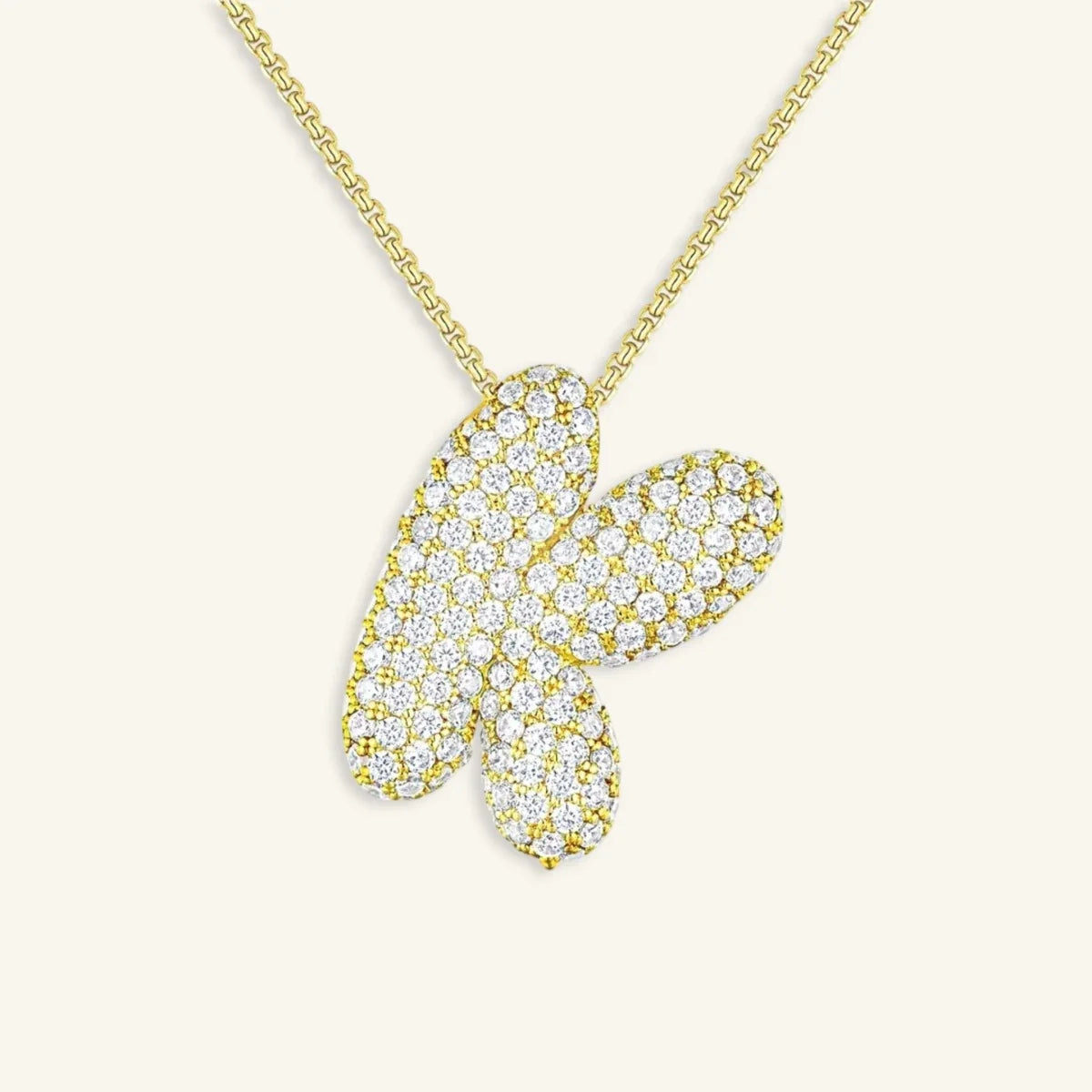 Bubble Letter Initial Necklace