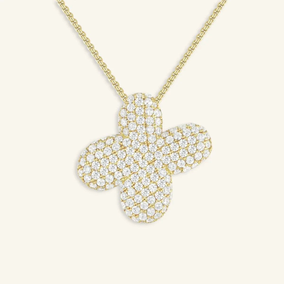 Bubble Letter Initial Necklace
