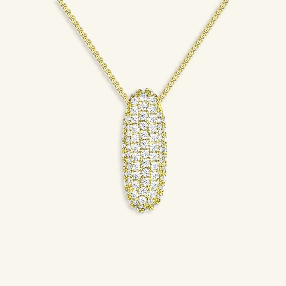 Bubble Letter Initial Necklace