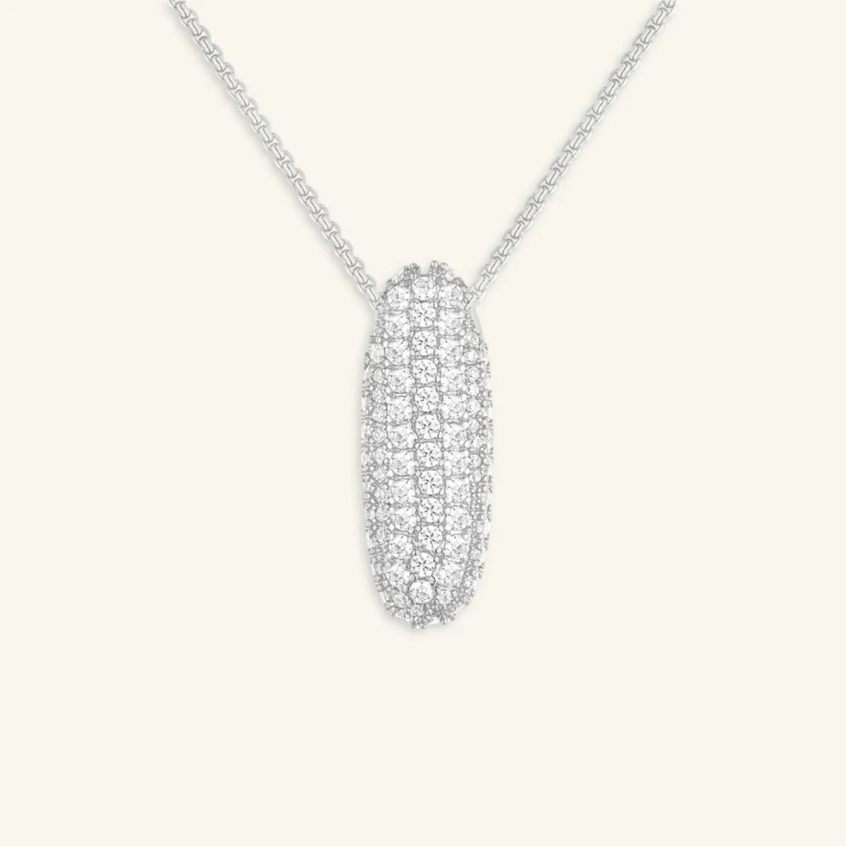 Bubble Letter Initial Necklace