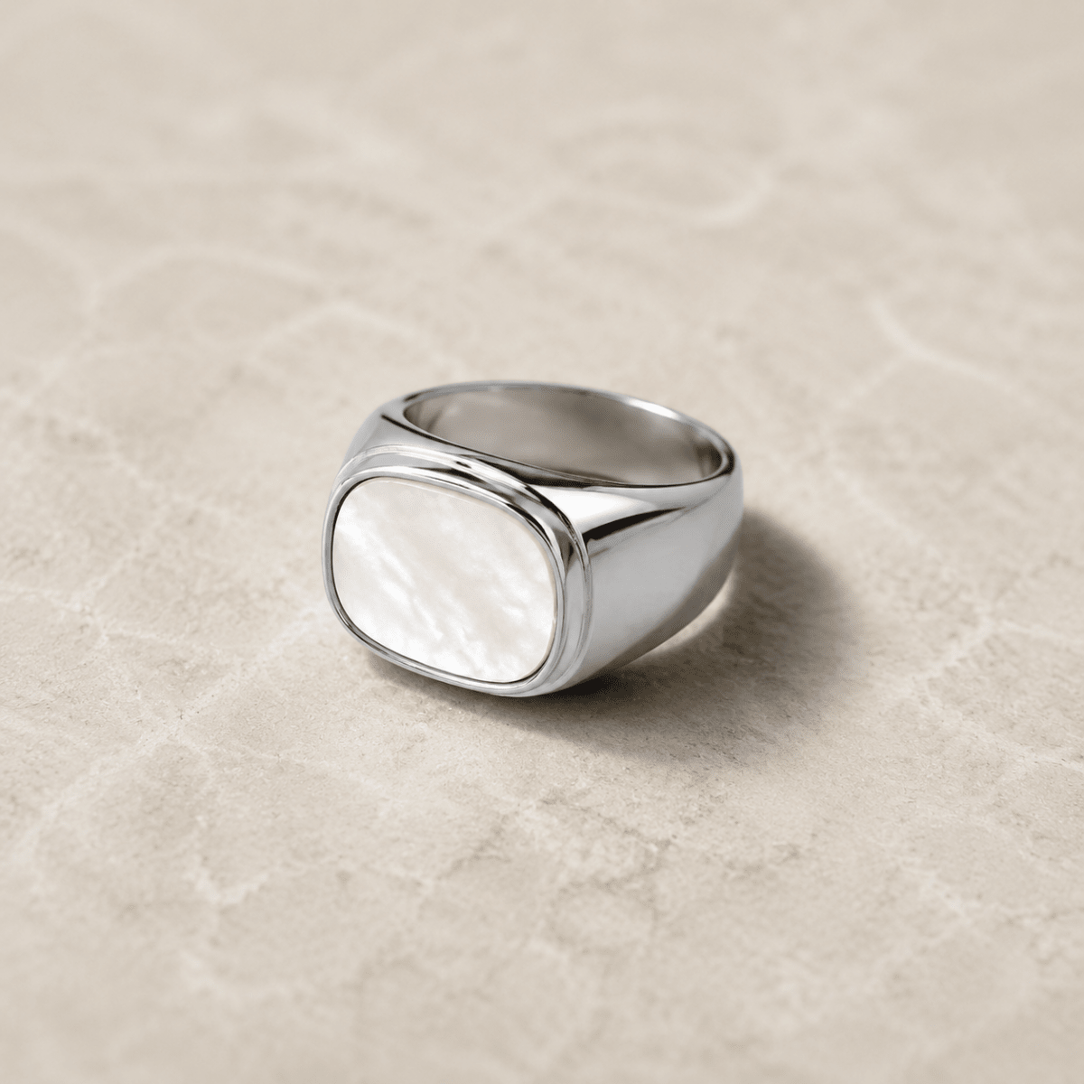 Calista Shell Signet Ring