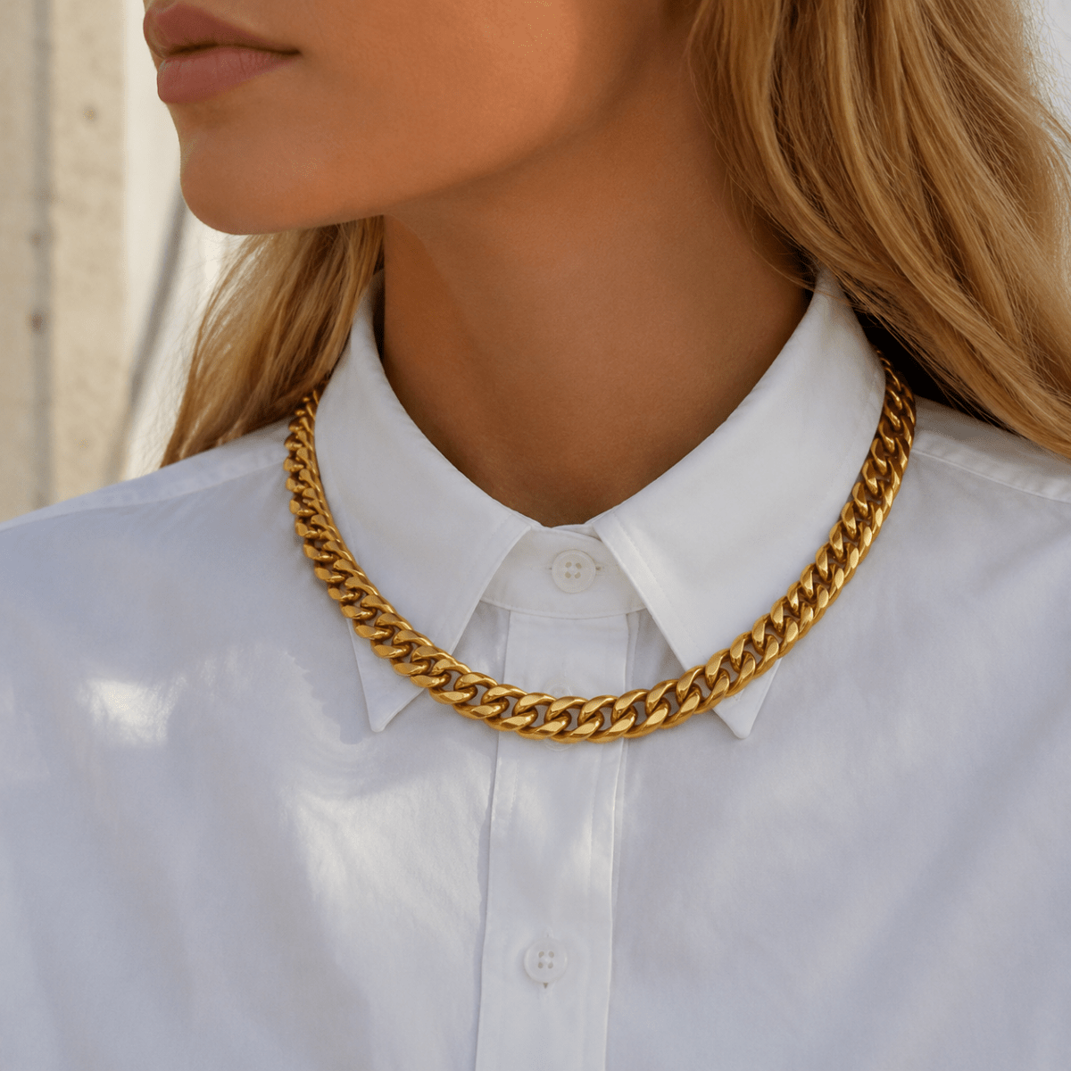 Carmela Bold Cuban Chain Necklace