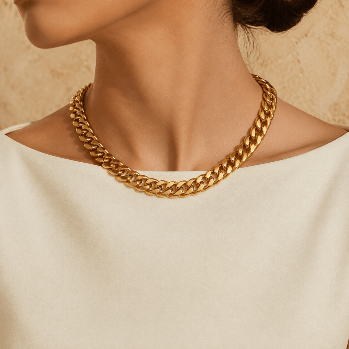 Carmela Bold Cuban Chain Necklace
