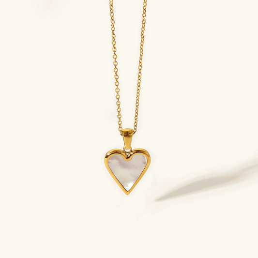 Carys Heart Inlay Necklace