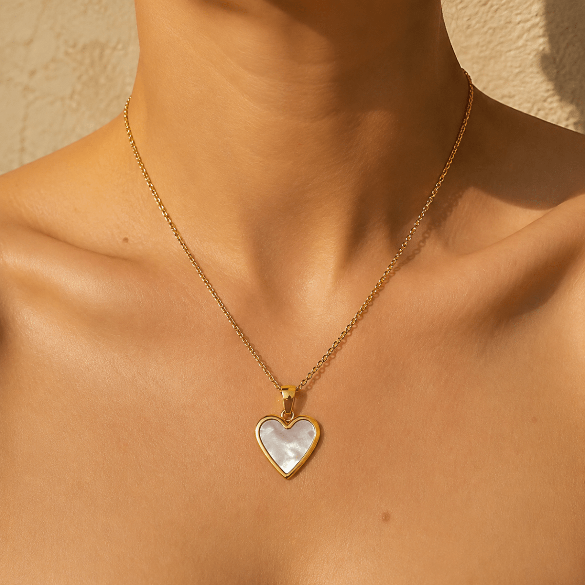 Carys Heart Inlay Necklace