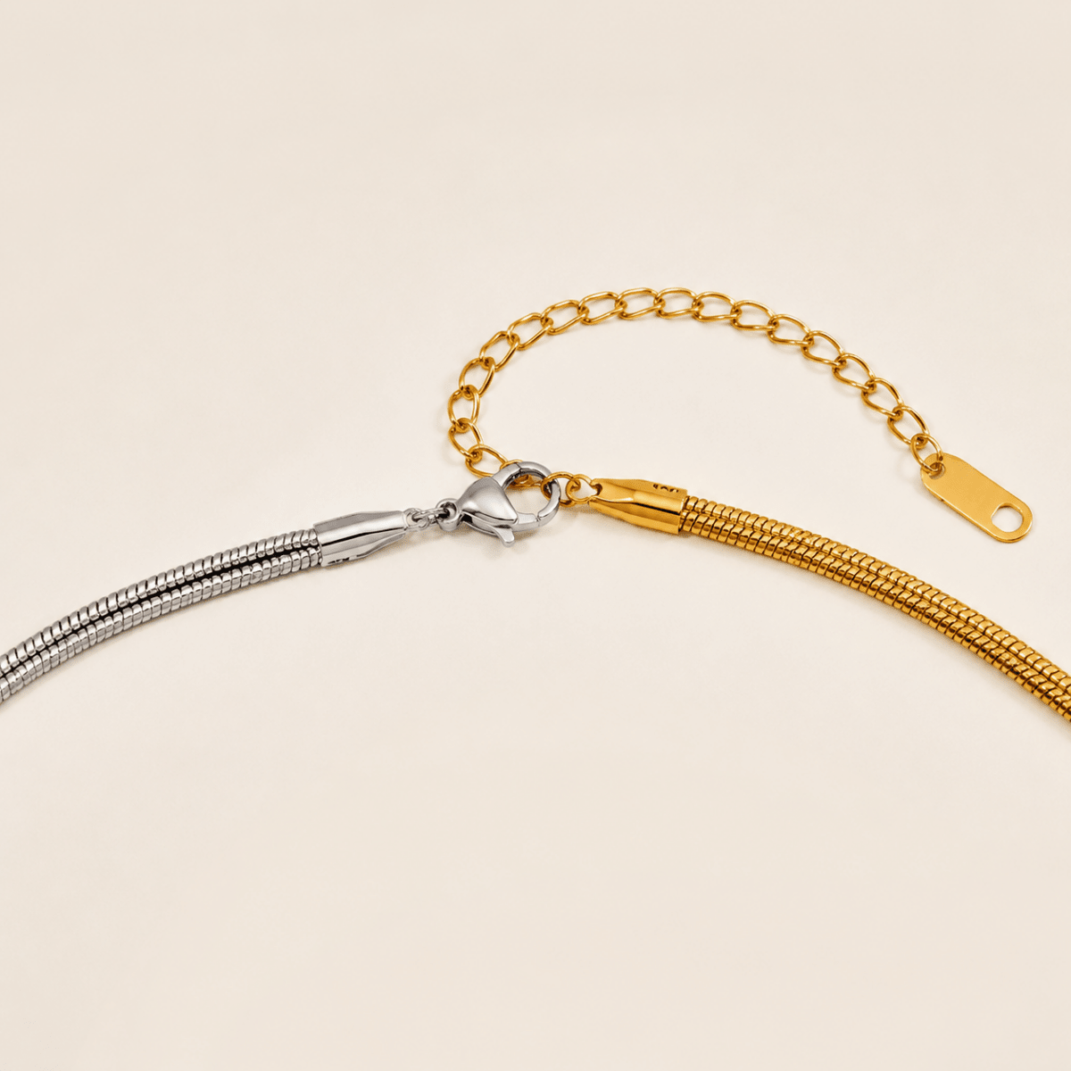 Celeste Two-Tone Infinity Knot Necklace