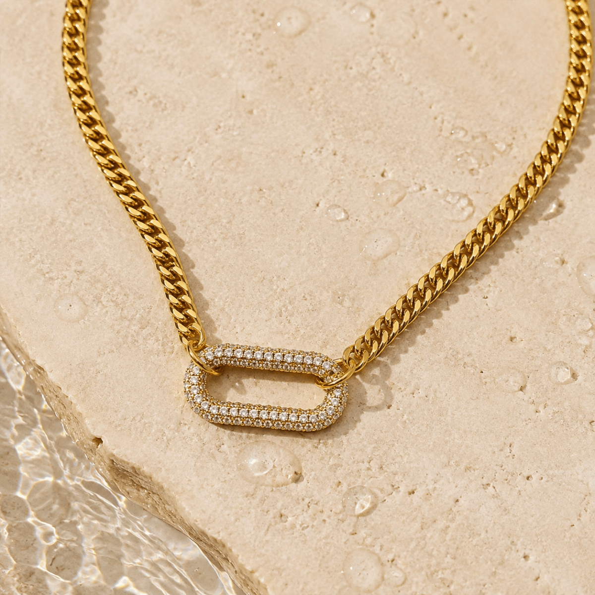 Celestine Pavé Link Choker