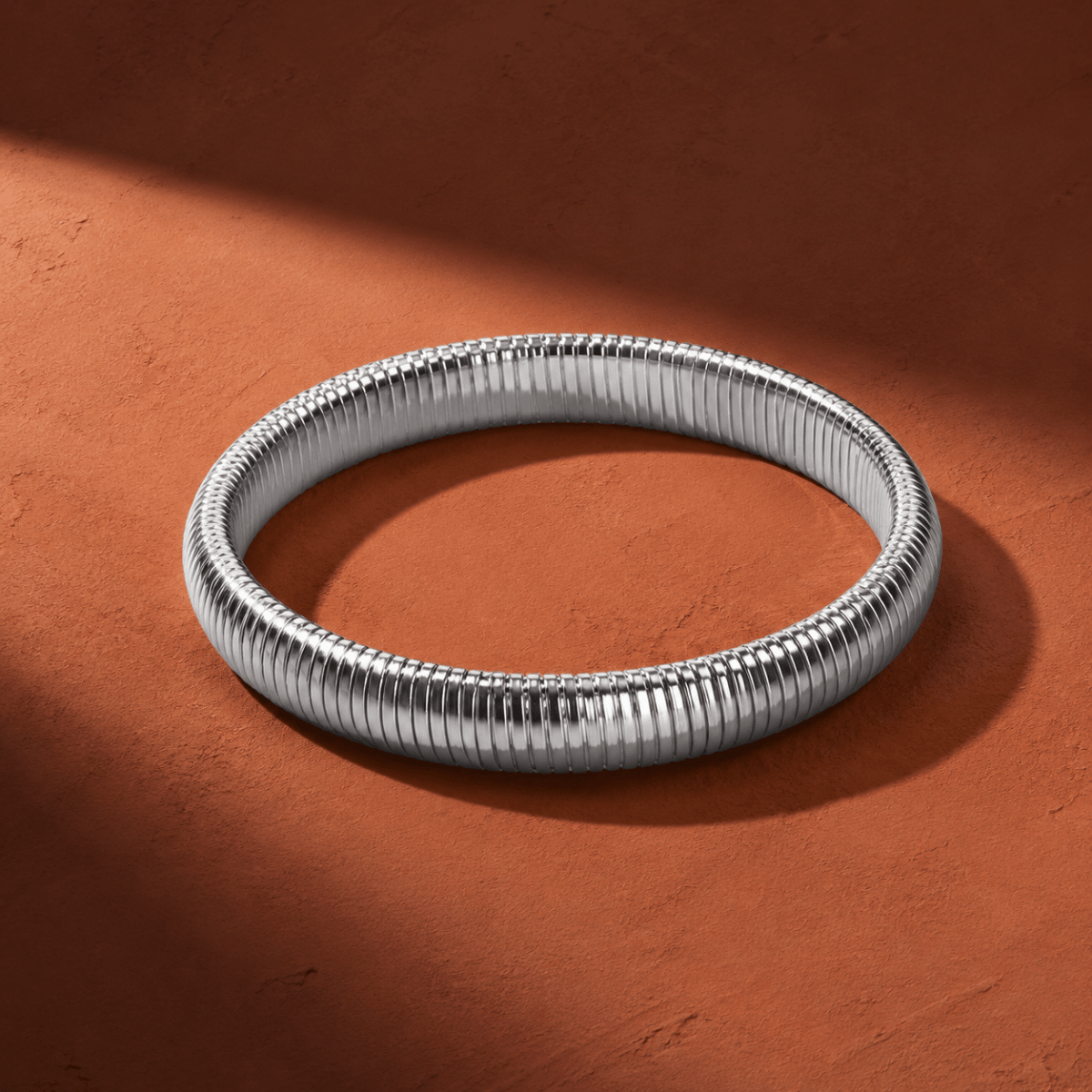 Elara Ribbed Flex Bangle