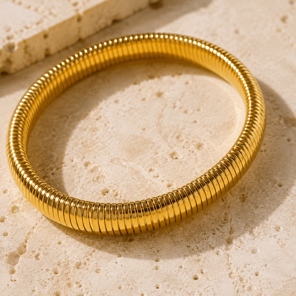 Elara Ribbed Flex Bangle