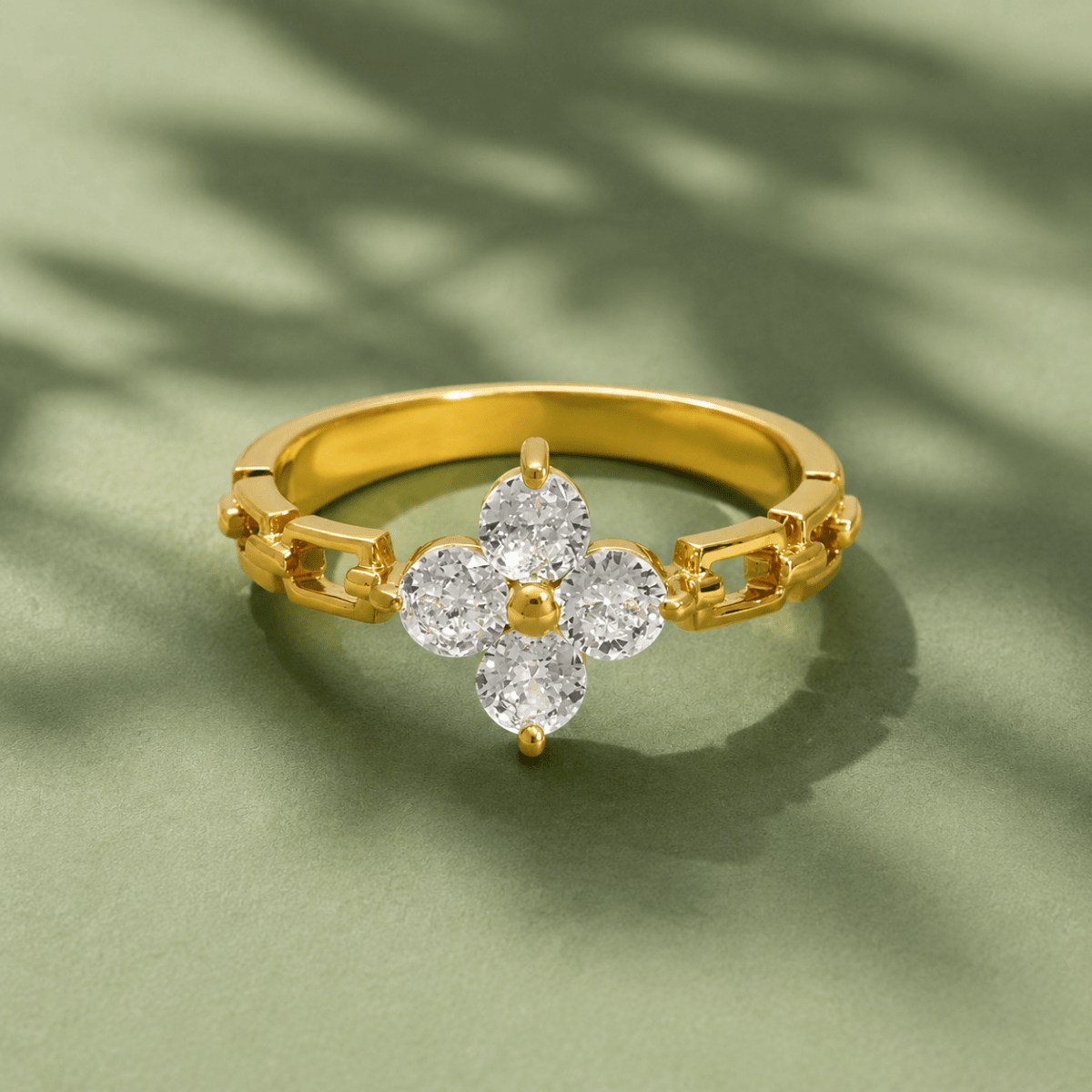 Elodie Crystal Petal Ring