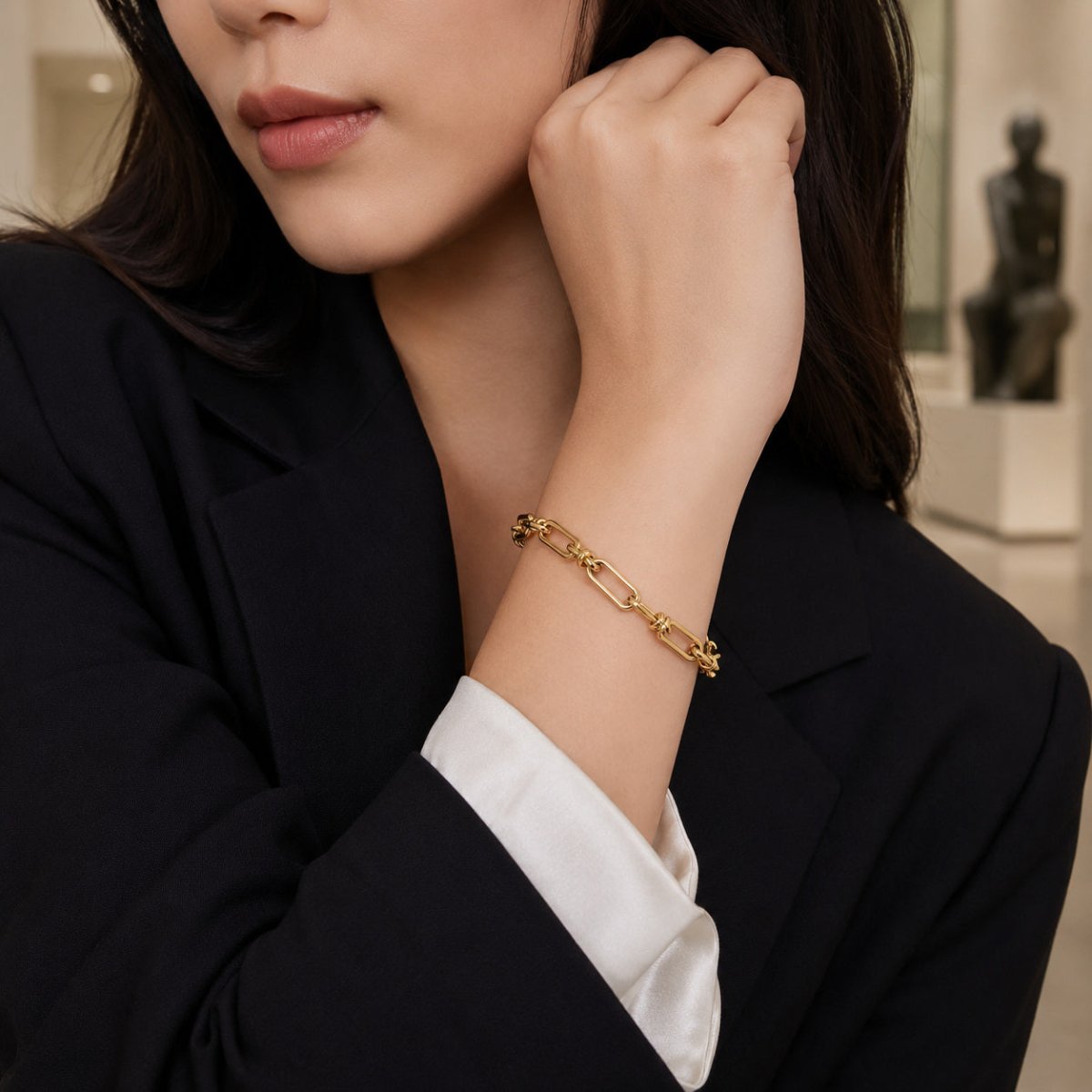 Elodie Paperclip Chain Bracelet